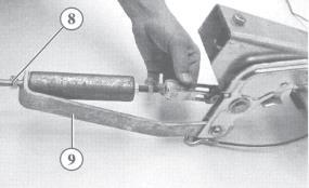 nut with the hexagon nut. Movement of the brake rod while travelling may cause unwanted applica tion of the brake.