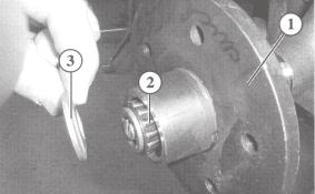 3.3.3 Lubrication Lubricating the standard axle The end play on the wheel hub bearings must be checked after 1500 km or 6 months.