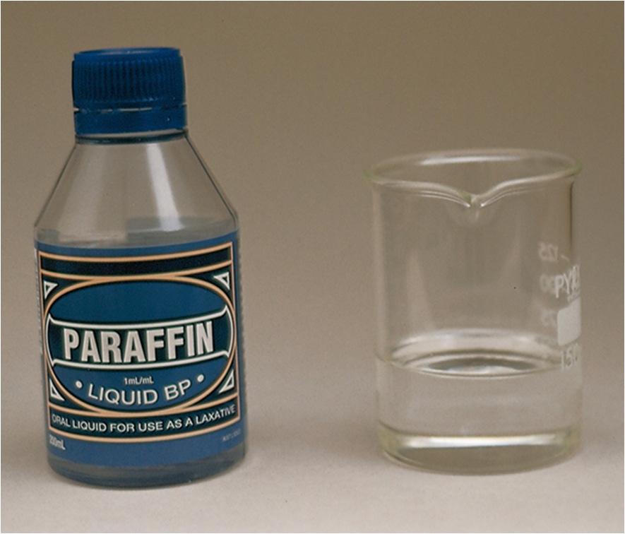 Cracking in the laboratory Liquid paraffin is a mixture of alkanes. Figure 22.