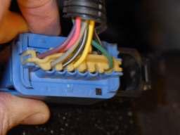 Attach one of the green wires from the ILIS main harness in parallel to the wire in cavity B by stripping the insulation, soldering, and using a watertight sealer on the connection anywhere along the