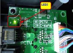 If the outlet is not outputting 120VAC, check the fitness room power. 2) Remove the front disk and check to see if LED9 is lit on the LCB (Figure A). a. If it is not lit, verify power at the outlet.