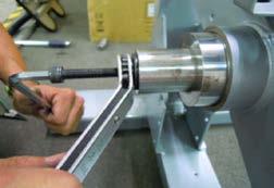 Use the M10 x 65L screw with a washer and a nut to attach the tool to
