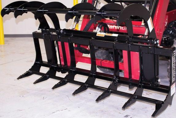 12 Rock Buckets HD Tube Frame 3 Tine Spacing Designed to collect rocks and debris, allowing the soil to