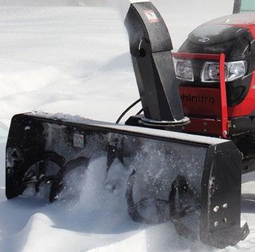 emax, Max and Max XL Snow Blowers Front Mount Hydraulic Chute Rotation Standard 56 cut and 23 tall Optional Electric Deflector control Saw Tooth Auger with Gear Box Drive (no chain) 14" 4 Blade