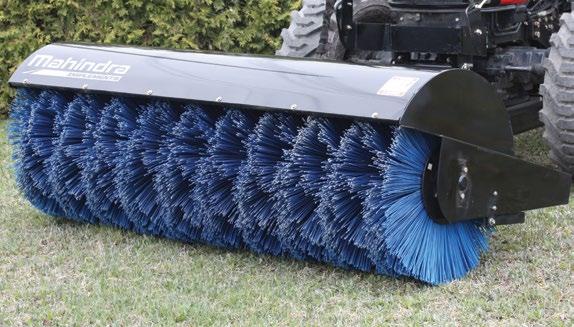 with less clearance you can sweep snow and debris.