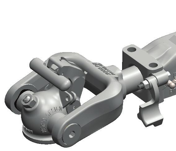 To Detach Coupling From Towball: 619350 (Fixed) & 619200 (Override) 1. Disconnect all cable connectors and safety chains. 2.