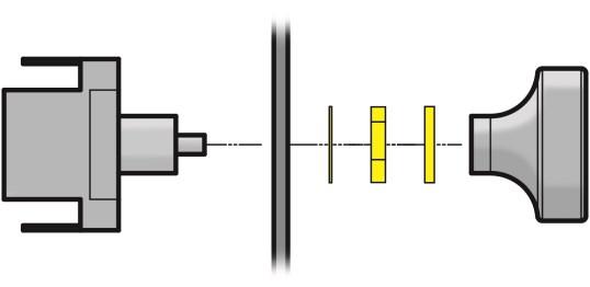If powering the lights with a push-pull switch, locate a free space near the key switch area (shown in yellow) to install the push -pull switch.