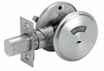 Designs and styles D200 lock features Thumbturn (Inside only) Deadbolt thrown or retracted by turn unit only. No outside trim.