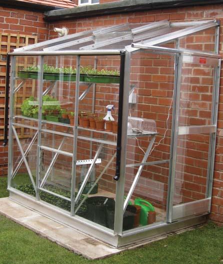 8 LEAN-TO PACKAGE HORTICULTURAL GLASS AS STANDARD Easy Steps We have designed our