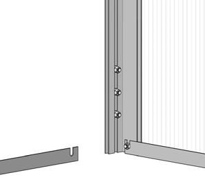 Connect side sill beam with curved corner bar, this can be