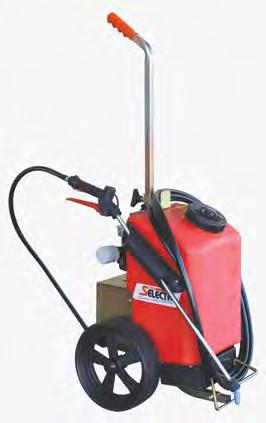 12 Volt Sprayers Pictured with optional spray lance TR25-P 0934 12 VOLT 25 LITRE TROLLEYPAK 25 litre UV stabilised tank calibrated at 5 litre intervals Fitted with Shurflo 6.