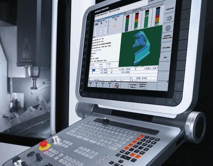 Applications and parts Machine and technology Control technology êêdmg ERGOline control Technical data DMG ERGOline control Control systems with a 19" display and 3D workpiece simulation.
