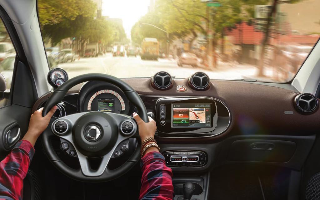 For more style per mile. Design 14 15 Plenty of room for a very special style: you ll immediately feel at home in the interior of the smart fortwo.