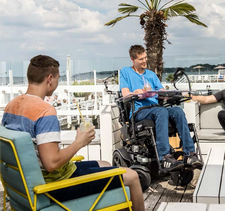 We re Nadine and Pierre, and we both use a Juvo power wheelchair. Due to our different medical conditions, we have very specific requirements for our everyday companion.