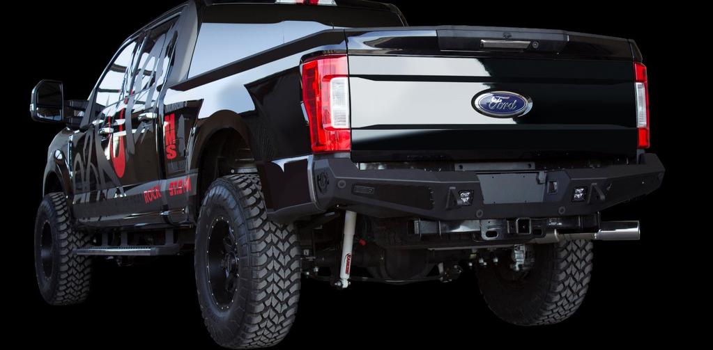 8. Align your bumper so that it sits straight in relation to the tailgate.