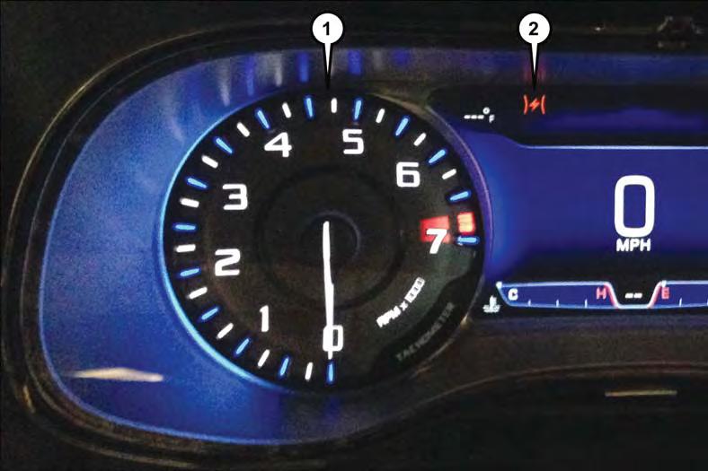 CONTROLS AT A GLANCE INSTRUMENT CLUSTER 1. Tachometer 2.
