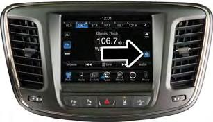 ELECTRONICS Uconnect 8.4 NAV 8.4 Touchscreen HD Button will be visible on right side of screen when viewing AM or FM SiriusXM Travel Link feature listed within Apps (U.S. Market Only) Uconnect 8.