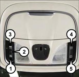 OPERATING YOUR VEHICLE POWER SUNROOF The power sunroof switches are located on the overhead console. Opening Sunroof Express Push the sunroof switch rearward and release it within one-half second.