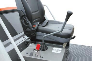 HST Auto Transmission Panoramic Cab for Good Field of Vision (Optional) Continuously adjustable speed can be achieved by