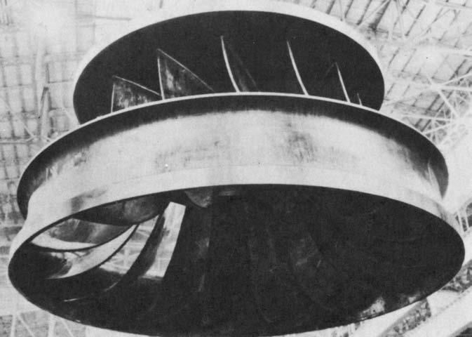 Figure 13.2 Francis turbine. In a Francis turbine (Figure 13.