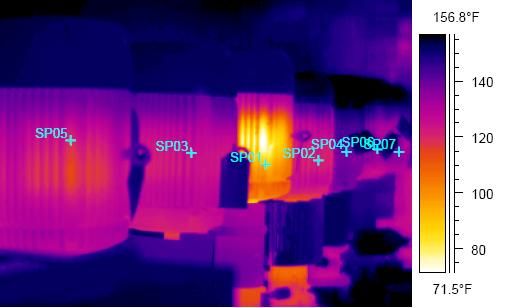 Case Study Analyze this IR Image Infrared image of motor bank (Courtesy Missouri