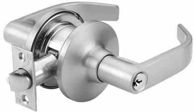 CL600 Series Trim Designs The CL600 Series ANSI Grade 2 Tubular Locks are available in three lever trim designs.