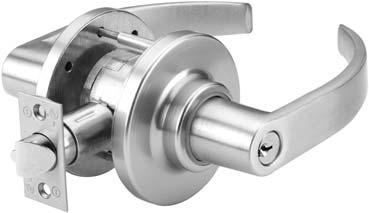 ADA compliant levers feature solid, cast handles with return to within 1/2" (12 mm) of the door