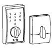 down lighting, 100% bump and pick proof. Excl.GST Indent Schlage Touch Deadbolts Display Pack Camelot keypad deadbolt BE375 CAM 619 SNP SRE60063 $358.