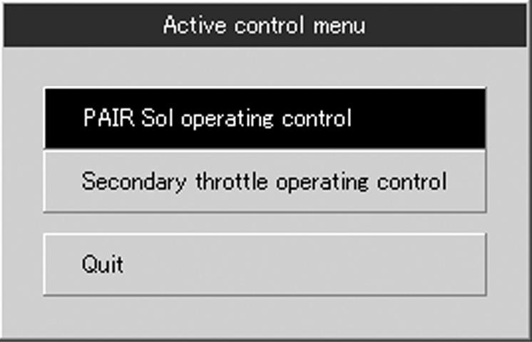 VL800K5 ( 05-MODEL) 85 ACTIVE CONTROL INSPECTION 1) Set up the SDS tool.
