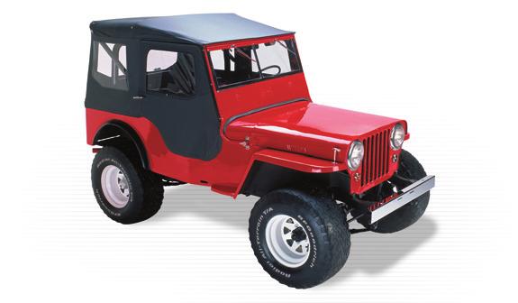 Installation Instructions Tigertop Vehicle Application Jeep CJ5 1955 1975 Part Number: 51405 Jeep M38, A1 1951 1971 Part Number: 51405 www.bestop.com - We re here to help!