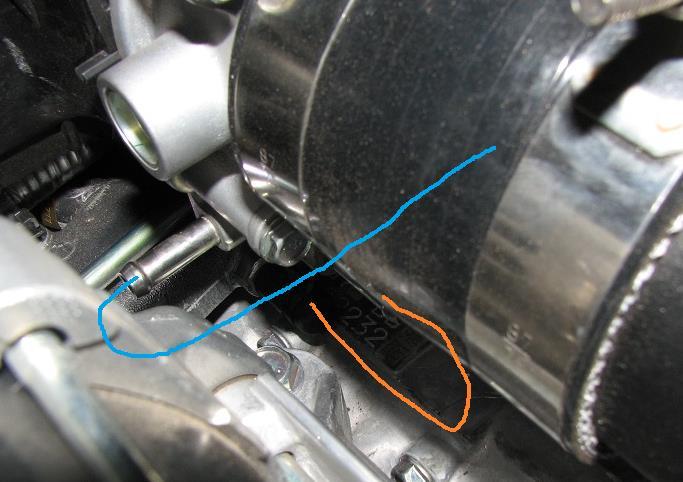 29) We will be using two of the three ports that are located near the throttle body for coolant inlet and outlet.