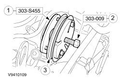 Page 14 of 31 46. NOTE: Remove the bolts and studs in the indicated sequence. Remove the cylinder head covers. Discard the gaskets. 47.
