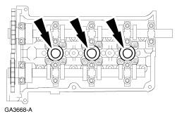 Page 19 of 31 61. CAUTION: Rotate the crankshaft clockwise to position the crankshaft keyway to the 11 o'clock position and the engine to top dead center (TDC) No.