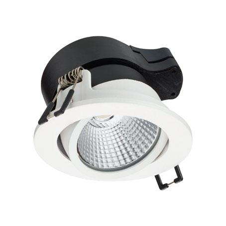 Ledinaire ClearAccent LED Luminaire with integrated driver. fixed and adjustable versions available 3000 K & 4000 K versions 500 lm light output modern, unobtrusive design.