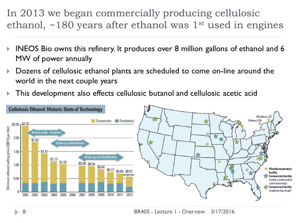 It s here! After being five years away, for 20 years, cellulosic ethanol is finally a real thing and growing.