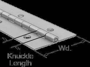 Figure 10: Thick Leaf Steel Piano Hinges without Holes Figure 11: Thick Leaf Piano Hinges with Holes We
