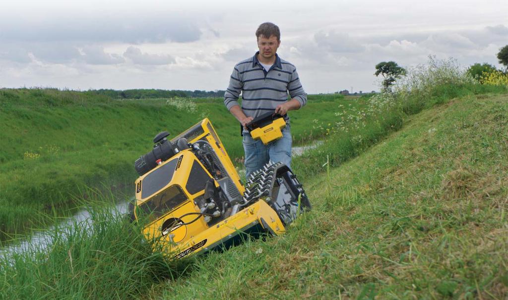 ROBOCUT McConnel s all-terrain remote-control mower ROBOCUT is setting new standards for reliability, performance and safety delivering a high-tech feature suite that s tailormade for water