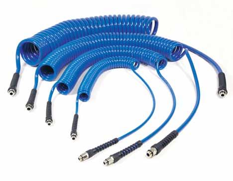 SPI Spiral Hoses SPI Elastic hose for vertical and horizontal applications SPI elastic spiral hose is ideal for air tools used at varying distances from a fixed air outlet.