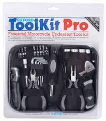 Tool Kit Pro The OXFORD Motorcycle Tool Kit Pro is a set of the most essential tools required to