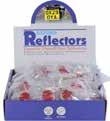 OX142 SILVER Bolt-on Reflectors - Pack of 2 Self-adhesive Reflectors