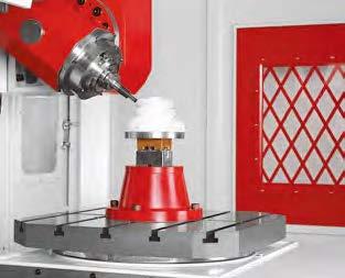SU-85A Combination of swivel head ( B-axis ) and rotary table ( A-axis ) is suitable for long-shaped work-piece.