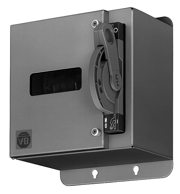 Bulletin 1494F Enclosed Flange-Mounted Disconnect Switches 2 Bulletin 1494F Non-Fusible Disconnect Switch Available in Sizes: 30, 60, 100, 200 and 400 A Enclosure Rating Type 3/3R/4/12 Painted Steel