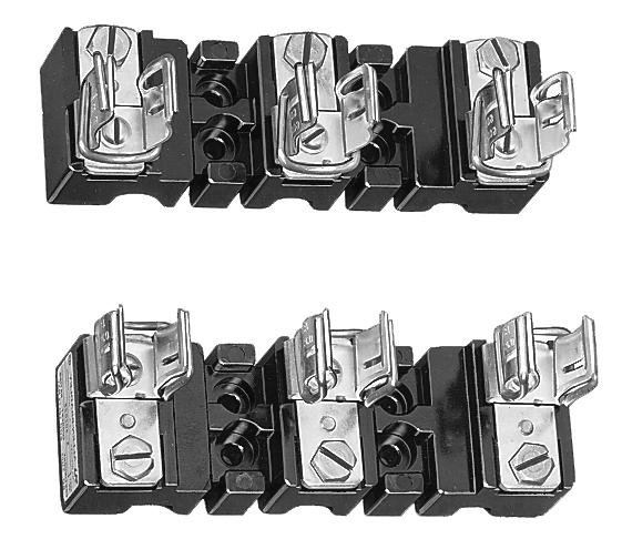 the Wiring Terminals 100 A Fuse Blocks with Wedge-Type Fuse Clamps and Tang-Type Connections on the Wiring Terminals TABLE OF CONTENTS Description Page Description Page Product Selection.