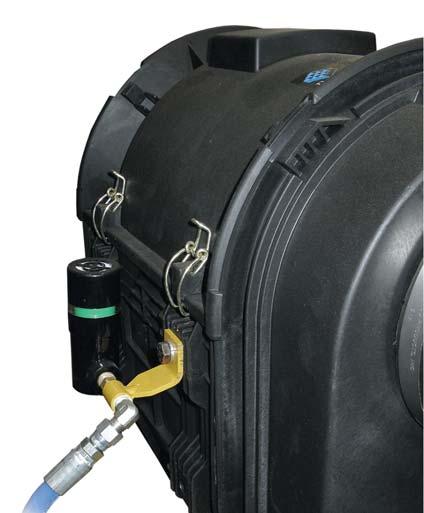 This indicator, mounted between the air cleaner housing and the machine s cab (see Figure 15), must be checked at least once per shift, and the elements replaced as necessary.