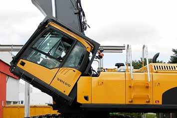 Elevating cabs and tiltable cabs Fixed up to 5,0 m Hydraulically elevating cabs up to 4,0 m lifting height Hydraulically tiltable