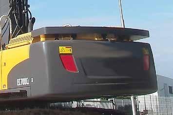 counterweight, Volvo EC700 Additional weight 3 t Example 2 Sandwich mounted