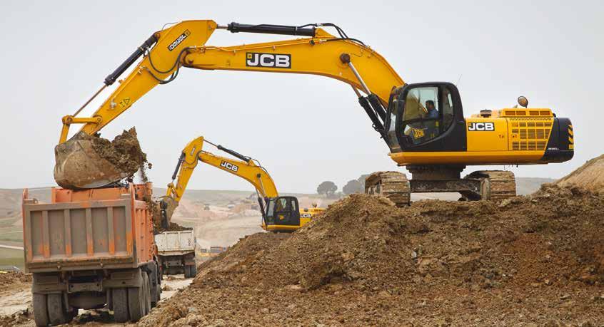 JS330/360 TRACKED EXCAVATOR Top class components. Tailored seating options.