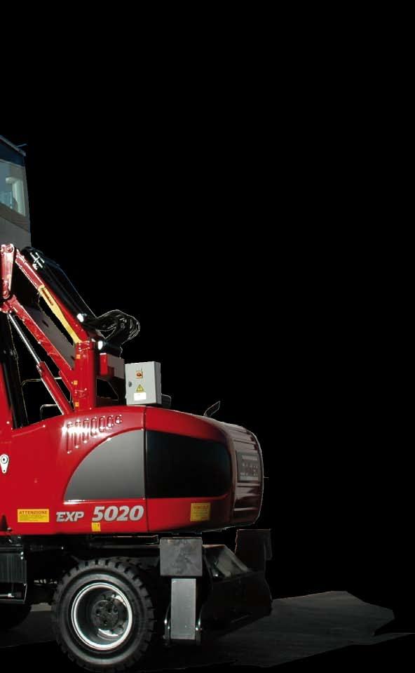 The new EXP 5020 is available from 8 to 10 meters reach and all the possible attachments for the