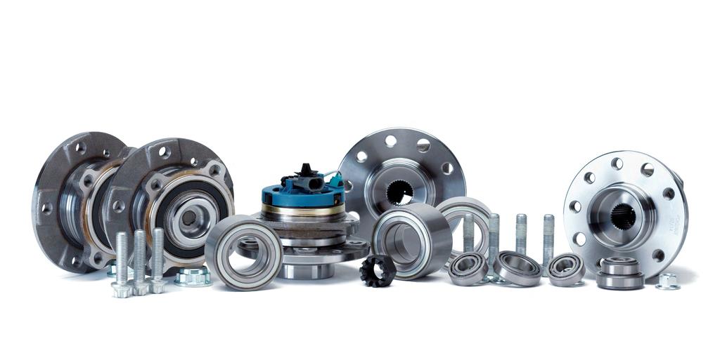 Wheel bearings About 300 references for European, American and Asian cars and vans.