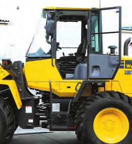 the cab sealing is improved to provide a quiet, low-vibration, pressurized, and comfortable operating